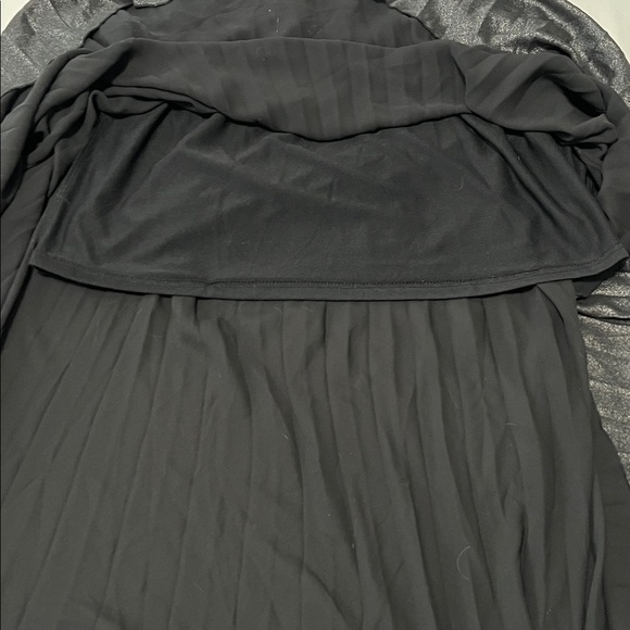 H&M Black Metallic Maxi Skirt w/ Mini Underskirt - Picture 3 of 6